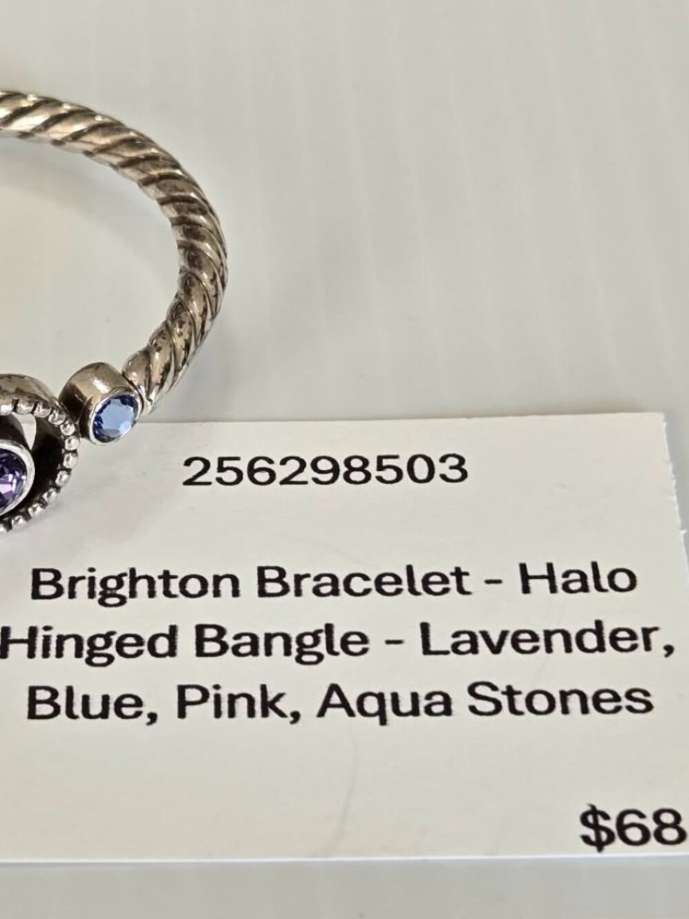 NWOT Brighton Halo Silver Bangle Bracelet - Picture 3 of 4